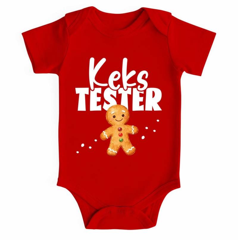 MoonWorks Body Baby Body kurzarm Lebkuchmann Kekstester Weihnachten XMAS Outfit für von MoonWorks