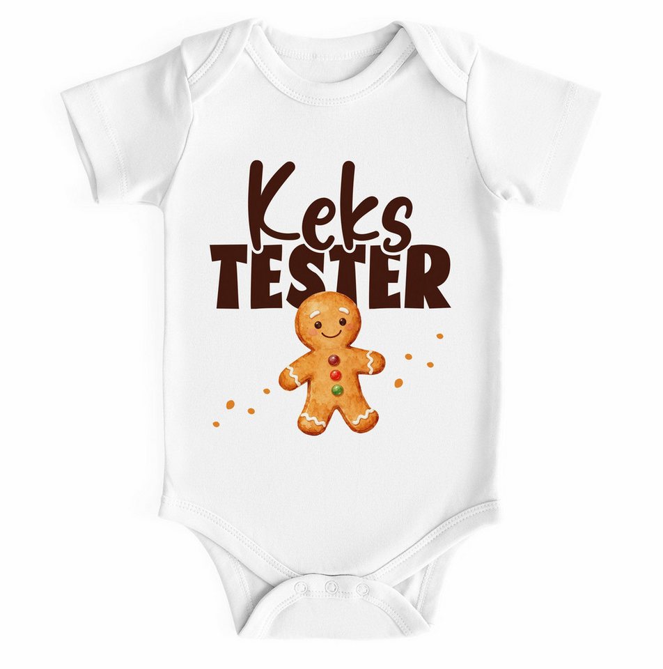 MoonWorks Body Baby Body kurzarm Lebkuchmann Kekstester Weihnachten XMAS Outfit für von MoonWorks
