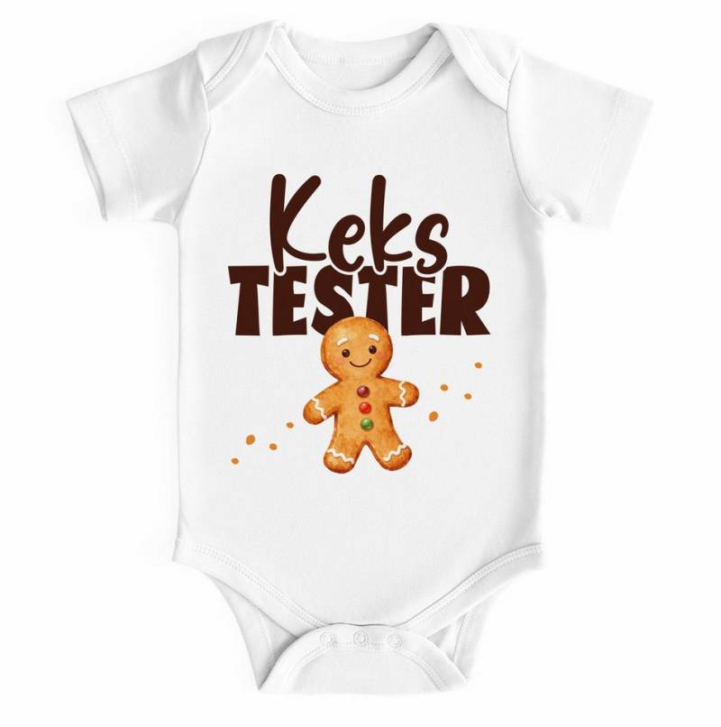 MoonWorks Body Baby Body kurzarm Lebkuchmann Kekstester Weihnachten XMAS Outfit für von MoonWorks