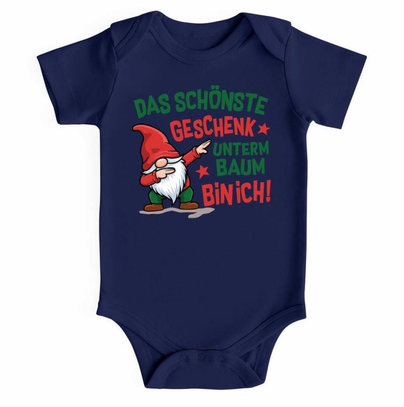 MoonWorks Body Baby Body kurzarm Spruch lustig Das schönste Geschenk unterm Baum bin von MoonWorks