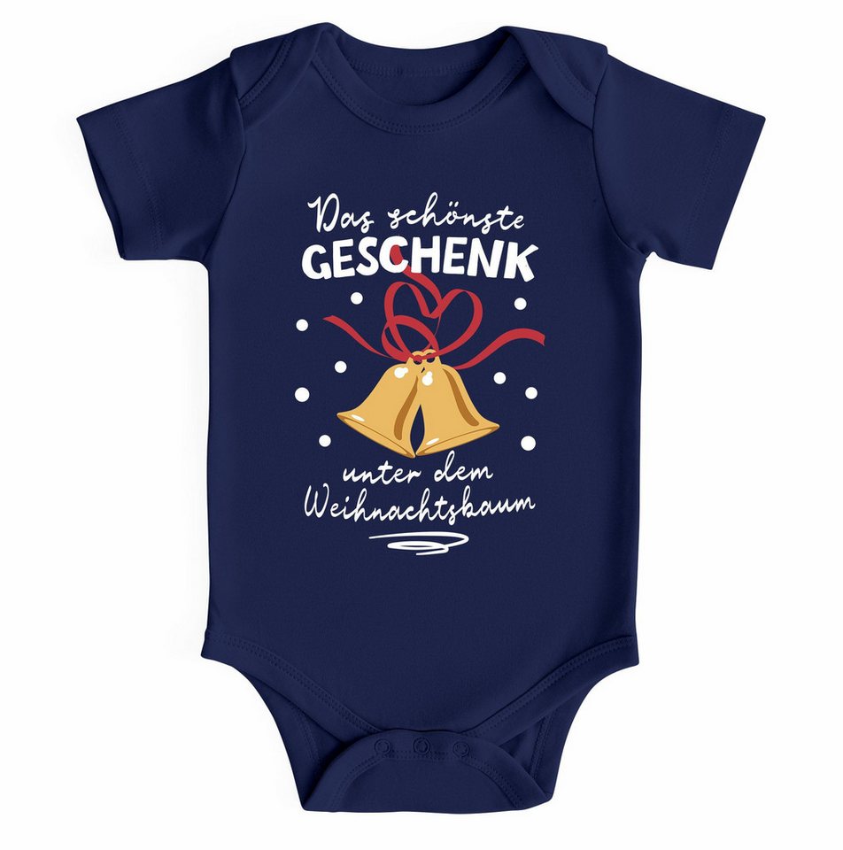 MoonWorks Body Baby Body kurzarm Weihnachten Spruch Lustig Das schönste Geschenk bin von MoonWorks