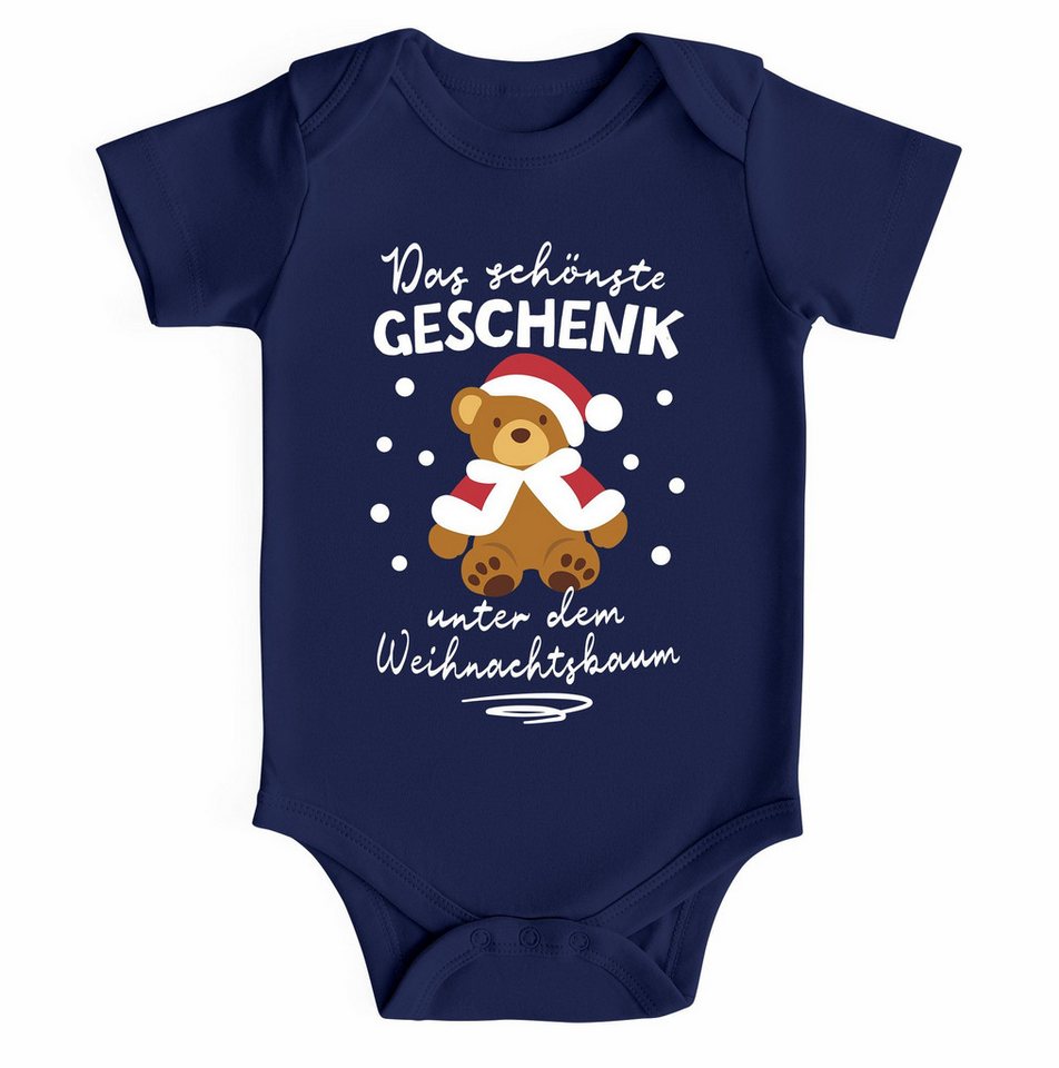 MoonWorks Body Baby Body kurzarm Weihnachten Spruch Lustig Das schönste Geschenk bin von MoonWorks