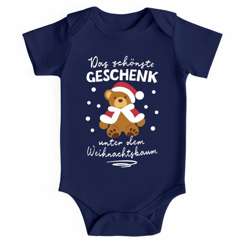 MoonWorks Body Baby Body kurzarm Weihnachten Spruch Lustig Das schönste Geschenk bin von MoonWorks