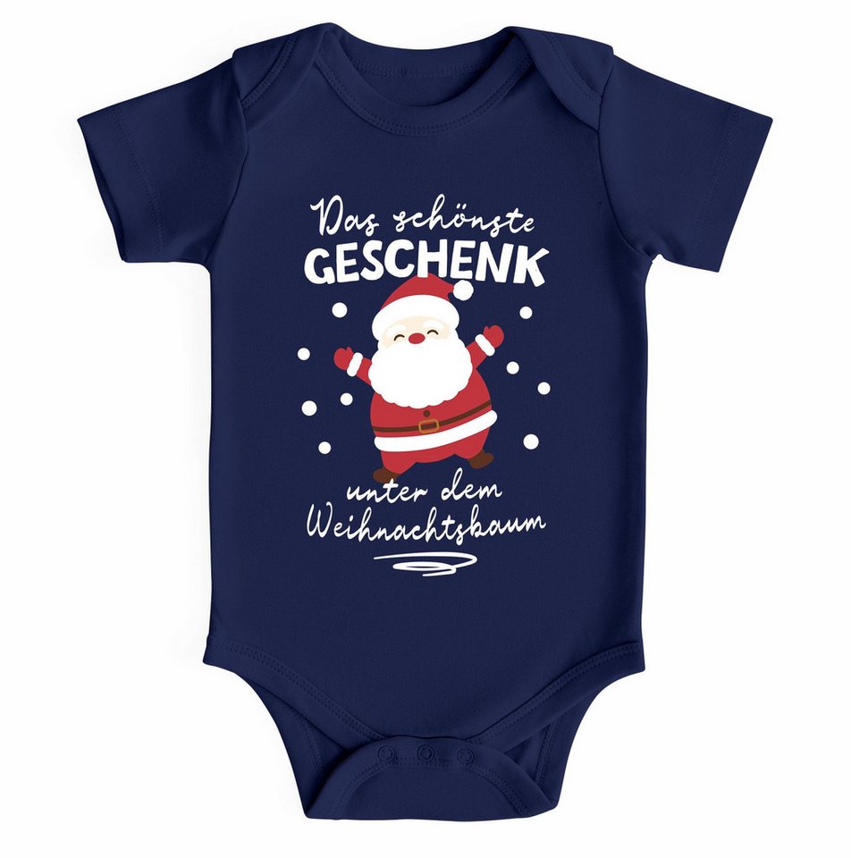 MoonWorks Body Baby Body kurzarm Weihnachten Spruch Lustig Das schönste Geschenk bin von MoonWorks