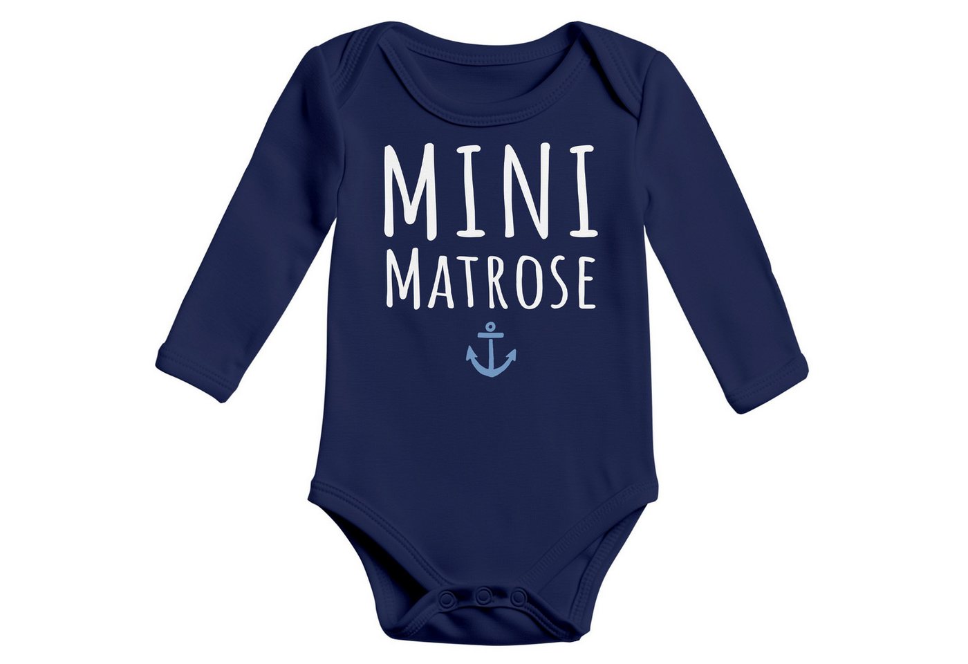 MoonWorks Body Baby Body langarm Aufdruck Mini Matrose Anker Grafik Print von MoonWorks