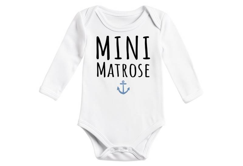 MoonWorks Body Baby Body langarm Aufdruck Mini Matrose Anker Grafik Print von MoonWorks