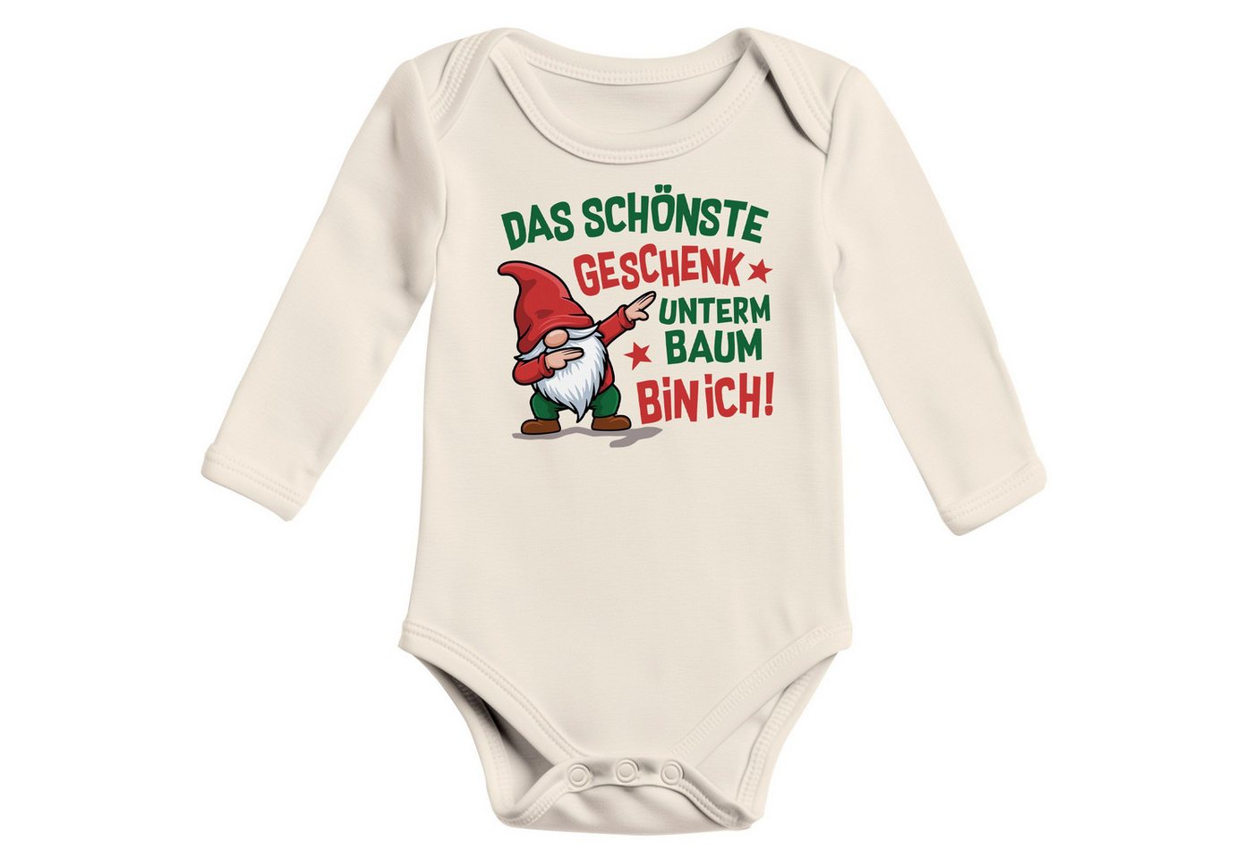 MoonWorks Body Baby Body langarm Weihnachten Spruch Das schönste Geschenk von MoonWorks