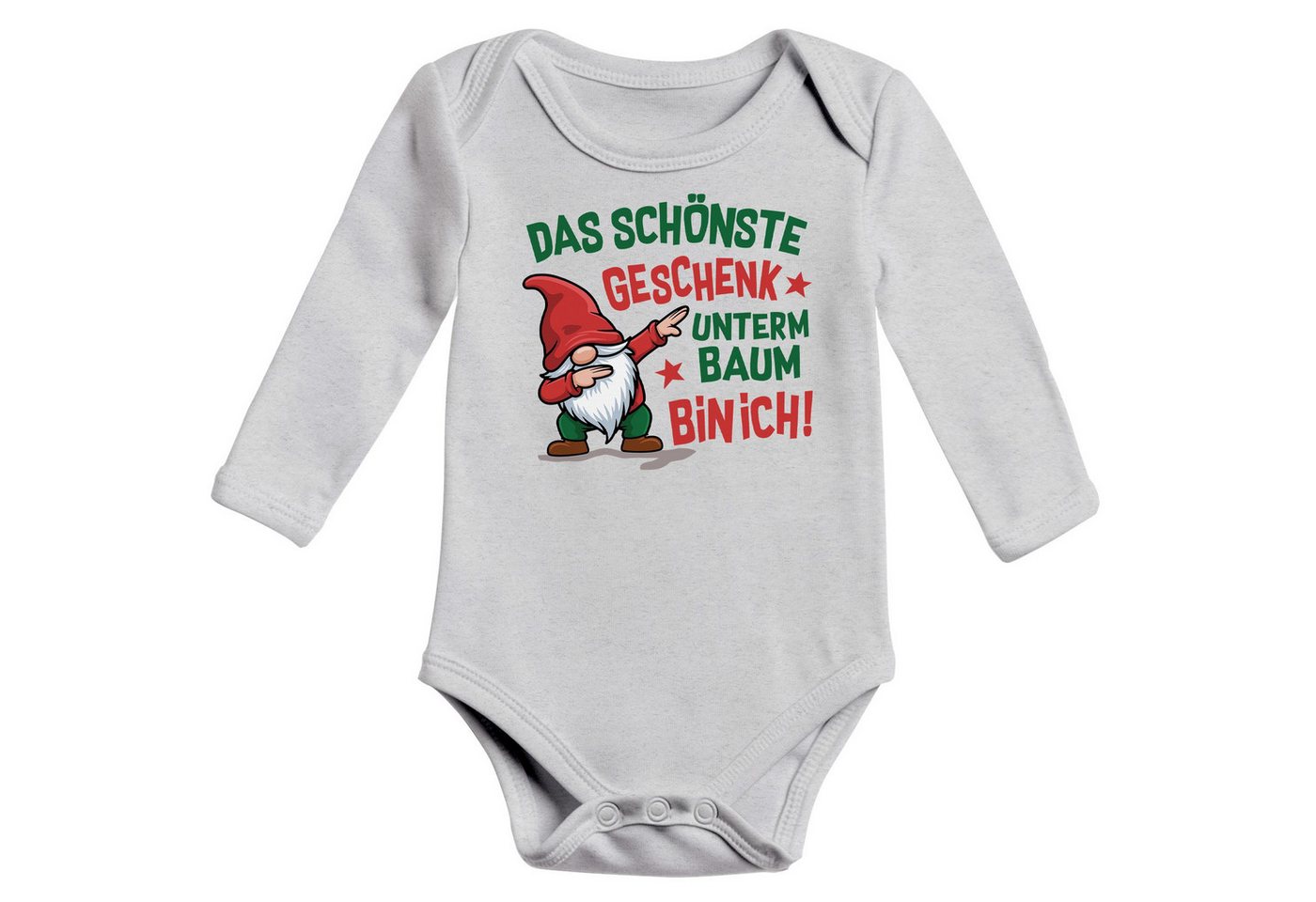 MoonWorks Body Baby Body langarm Weihnachten Spruch Das schönste Geschenk von MoonWorks