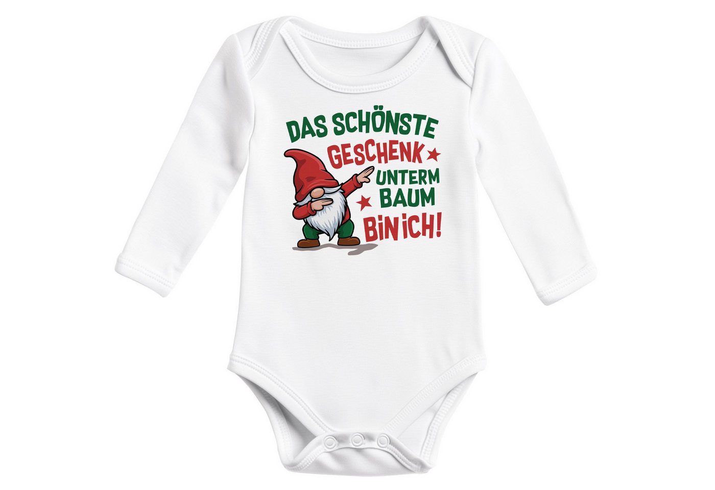 MoonWorks Body Baby Body langarm Weihnachten Spruch Das schönste Geschenk von MoonWorks