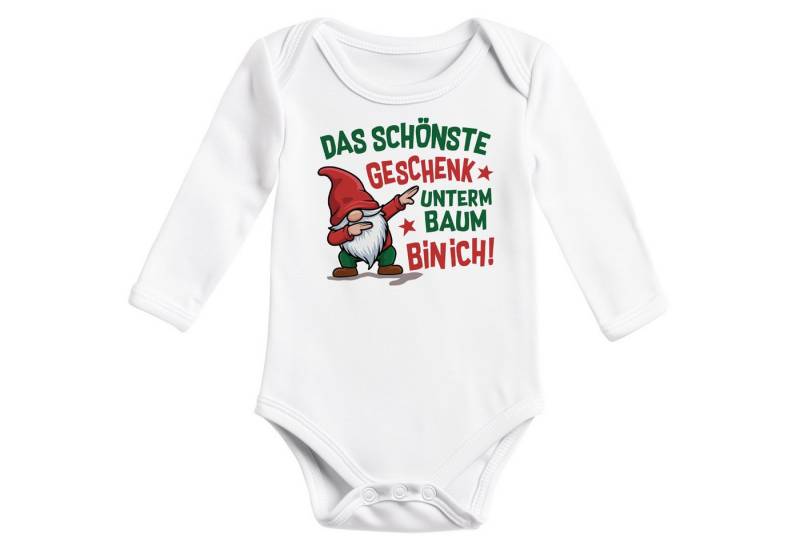 MoonWorks Body Baby Body langarm Weihnachten Spruch Das schönste Geschenk von MoonWorks