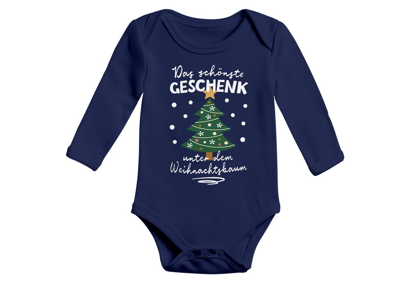 MoonWorks Body Baby Body langarm Weihnachten Spruch Lustig Das schönste Geschenk von MoonWorks