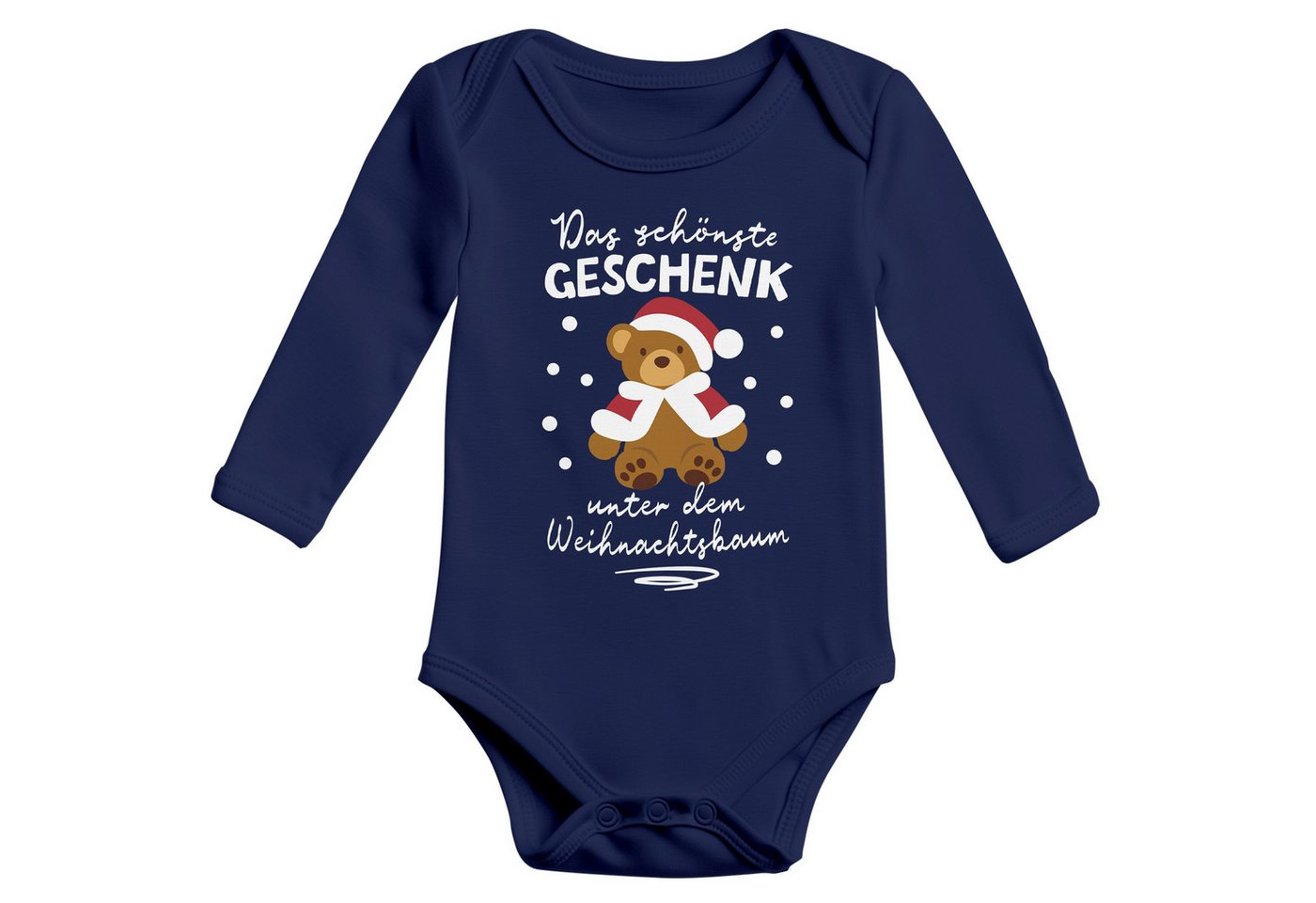 MoonWorks Body Baby Body langarm Weihnachten Spruch Lustig Das schönste Geschenk von MoonWorks