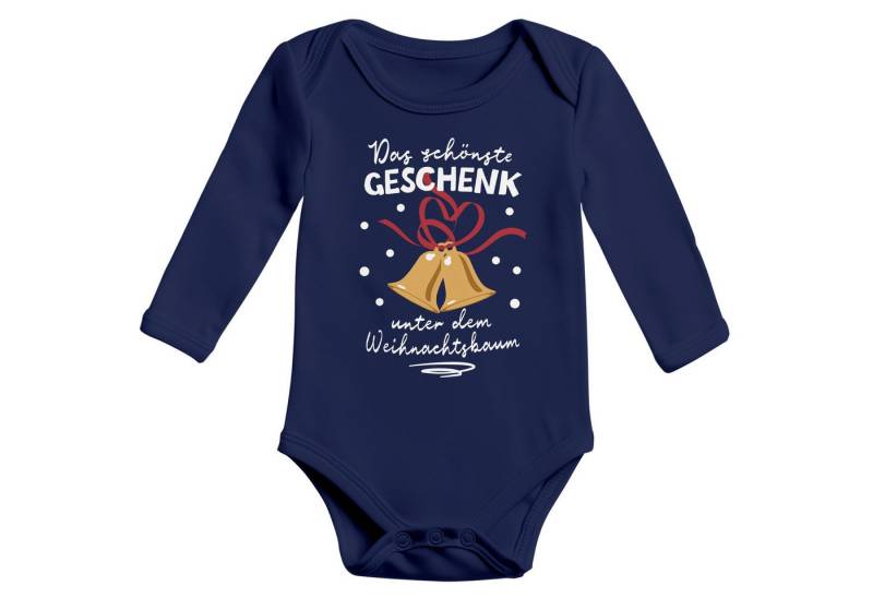 MoonWorks Body Baby Body langarm Weihnachten Spruch Lustig Das schönste Geschenk von MoonWorks