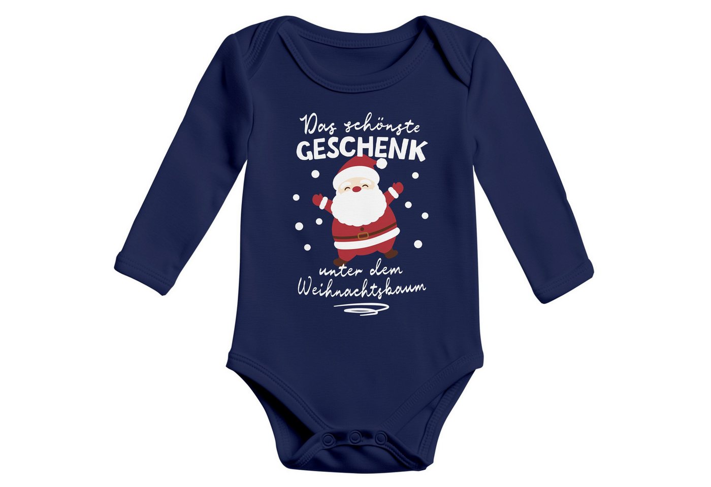 MoonWorks Body Baby Body langarm Weihnachten Spruch Lustig Das schönste Geschenk von MoonWorks