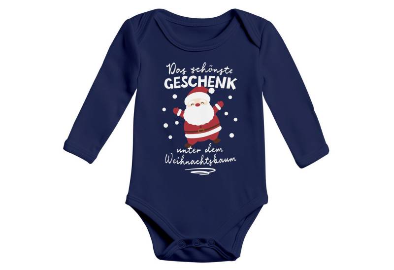 MoonWorks Body Baby Body langarm Weihnachten Spruch Lustig Das schönste Geschenk von MoonWorks