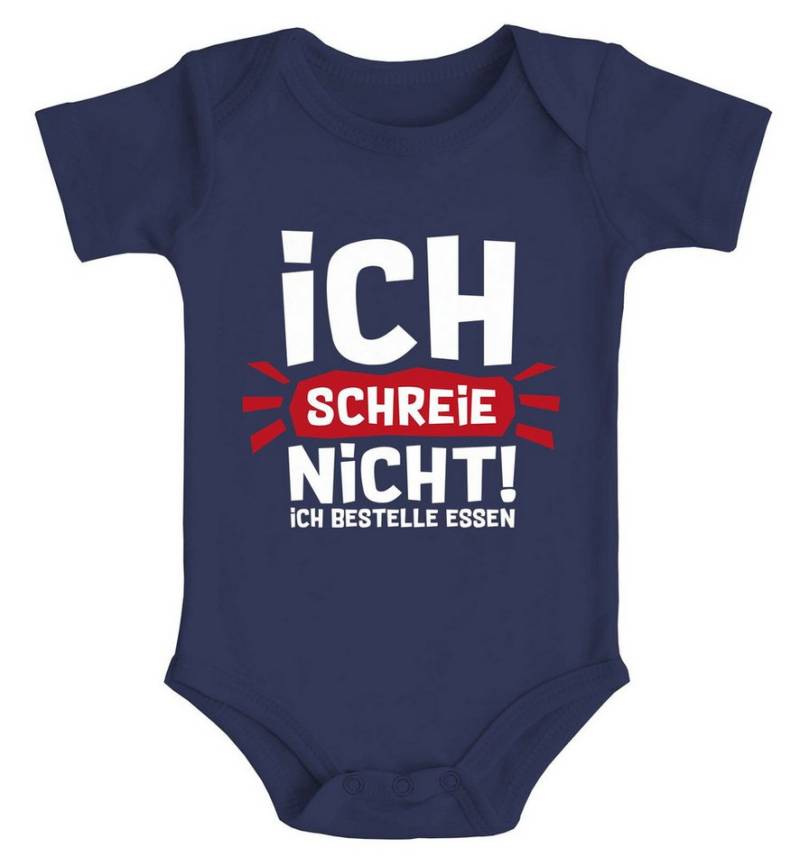 MoonWorks Body Baby Body mit Spruch Ich schreie nicht ich bestelle Essen lustige von MoonWorks