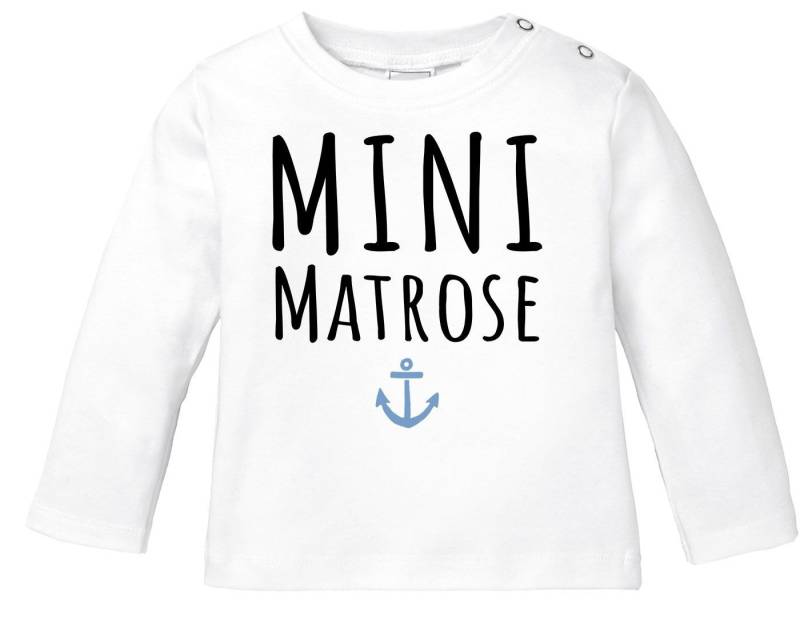 MoonWorks Body Baby Langarmshirt Aufdruck Mini Matrose Anker Grafik Print von MoonWorks