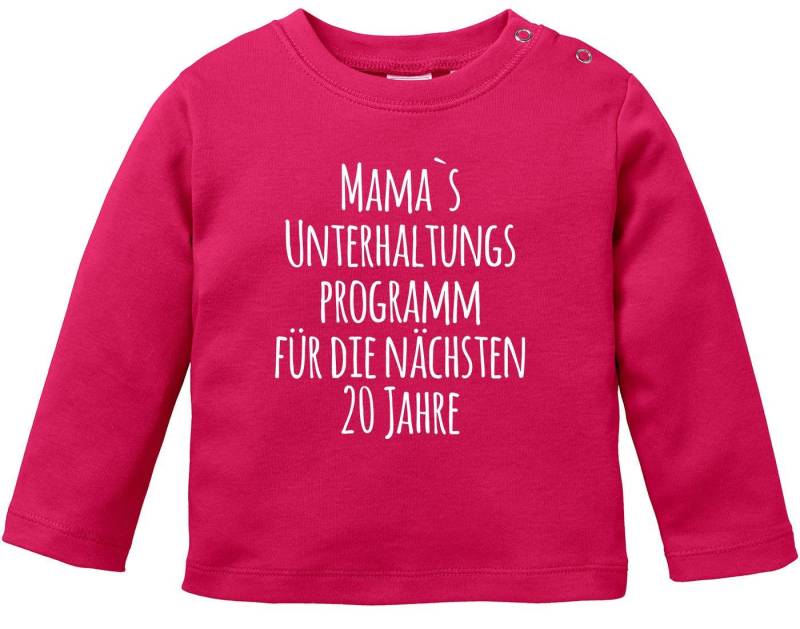 MoonWorks Body Baby Langarmshirt Babyshirt Mama`s Unterhaltungsprogramm für die von MoonWorks