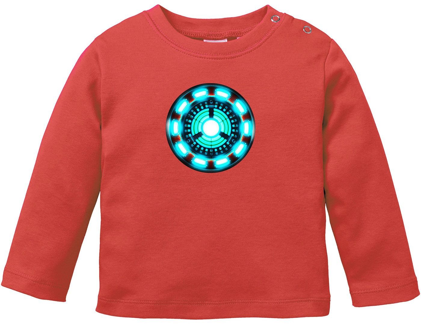 MoonWorks Body Baby Langarmshirt Eisen Mann Arc Reactor Comic Film Blockbuster von MoonWorks