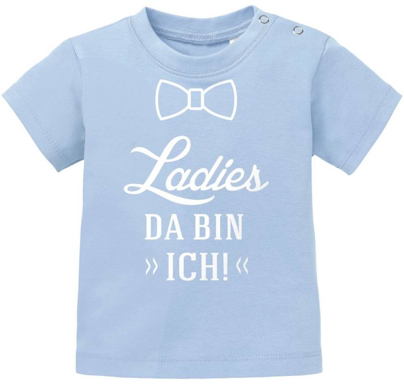 MoonWorks Body Baby T-Shirt Kurzarm Babyshirt Ladies da bin ich Jungen Mädchen Shirt von MoonWorks