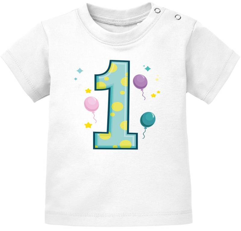 MoonWorks Body Baby T-Shirt kurzarm Babyshirt Geburtstag 1 Jahr ein Jahr Jungen von MoonWorks