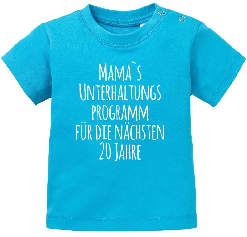 MoonWorks Body Baby T-Shirt kurzarm Babyshirt Mama`s Unterhaltungsprogramm für die von MoonWorks