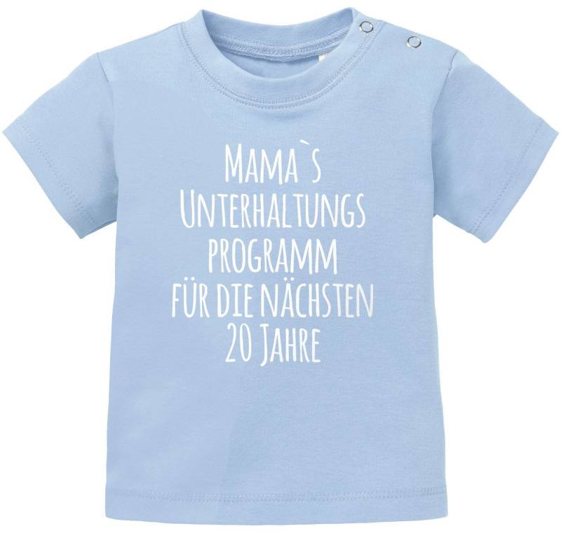 MoonWorks Body Baby T-Shirt kurzarm Babyshirt Mama`s Unterhaltungsprogramm für die von MoonWorks