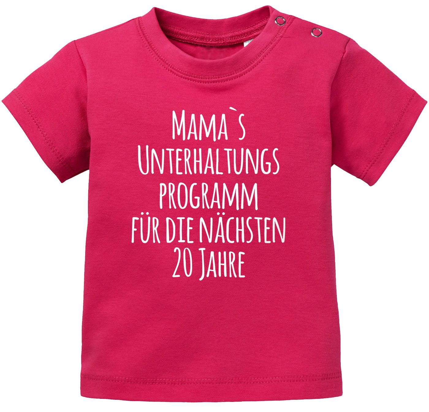 MoonWorks Body Baby T-Shirt kurzarm Babyshirt Mama`s Unterhaltungsprogramm für die von MoonWorks