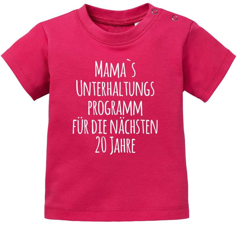 MoonWorks Body Baby T-Shirt kurzarm Babyshirt Mama`s Unterhaltungsprogramm für die von MoonWorks