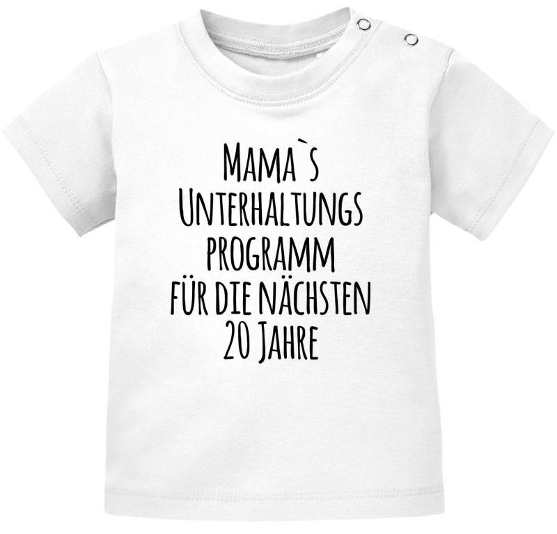 MoonWorks Body Baby T-Shirt kurzarm Babyshirt Mama`s Unterhaltungsprogramm für die von MoonWorks
