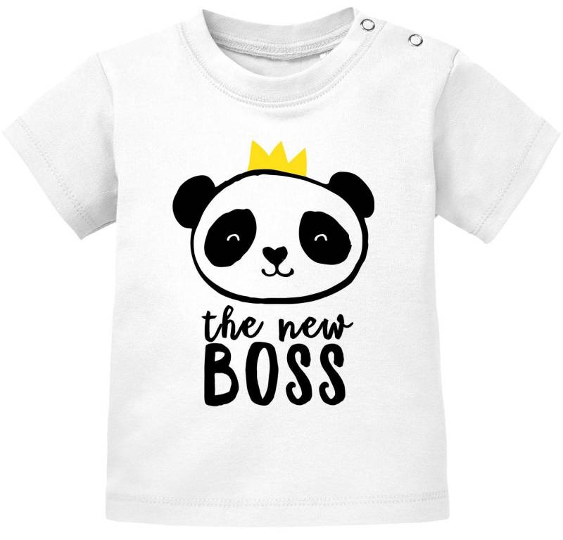 MoonWorks Body Baby T-Shirt kurzarm Babyshirt The new Boss in town Jungen Mädchen von MoonWorks