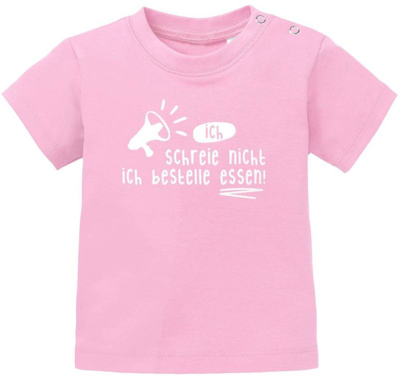 MoonWorks Body Baby T-Shirt kurzarm Babyshirt ich schreie nicht ich bestelle essen von MoonWorks