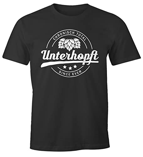 MoonWorks Chronisch Unterhopft Total Herren T-Shirt Since Ever Fun-Shirt anthrazit L von MoonWorks