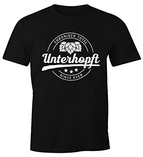MoonWorks Chronisch Unterhopft Total Herren T-Shirt Since Ever Fun-Shirt schwarz 3XL MoonWorks Chronisch Unterhopft Total Herren T-Shirt Since Ever Fun-Shirt schwarz 3XL von MoonWorks