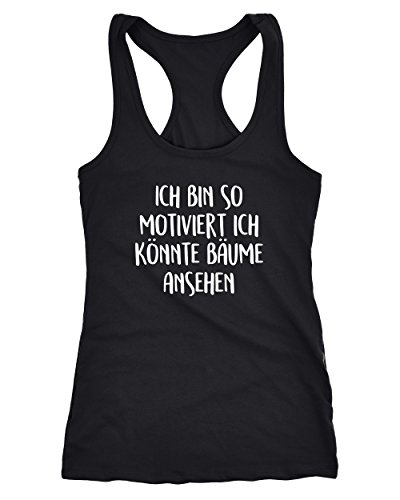 MoonWorks Damen Tanktop Spruch lustig Ich Bin so motiviert ich könnte Bäume ansehen Racerback schwarz L MoonWorks Damen Tanktop Spruch lustig Ich Bin so motiviert ich könnte Bäume ansehen Racerback schwarz L von MoonWorks