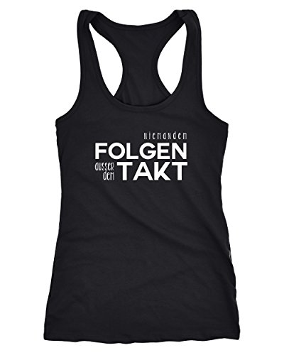 MoonWorks Damen Tanktop niemandem Folgen außer dem Takt Sprüche Party Feiern Techno Racerback schwarz L MoonWorks Damen Tanktop niemandem Folgen außer dem Takt Sprüche Party Feiern Techno Racerback schwarz L von MoonWorks
