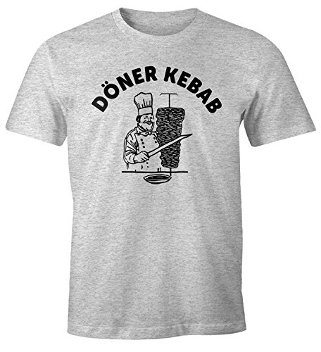 MoonWorks Döner Shirt Herren Kebab Dönerspieß Fun T-Shirt grau-meliert L MoonWorks Döner Shirt Herren Kebab Dönerspieß Fun T-Shirt grau-meliert L von MoonWorks