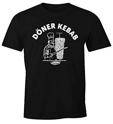 MoonWorks Döner Shirt Herren Kebab Dönerspieß Fun T-Shirt schwarz L von MoonWorks