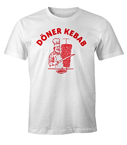 MoonWorks Döner Shirt Herren Kebab Dönerspieß Fun T-Shirt weiß XXL MoonWorks Döner Shirt Herren Kebab Dönerspieß Fun T-Shirt weiß XXL von MoonWorks