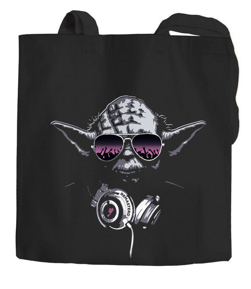 MoonWorks Einkaufsshopper Jutebeutel Deejay DJ Remastered Baumwolltasche Stoffbeutel von MoonWorks
