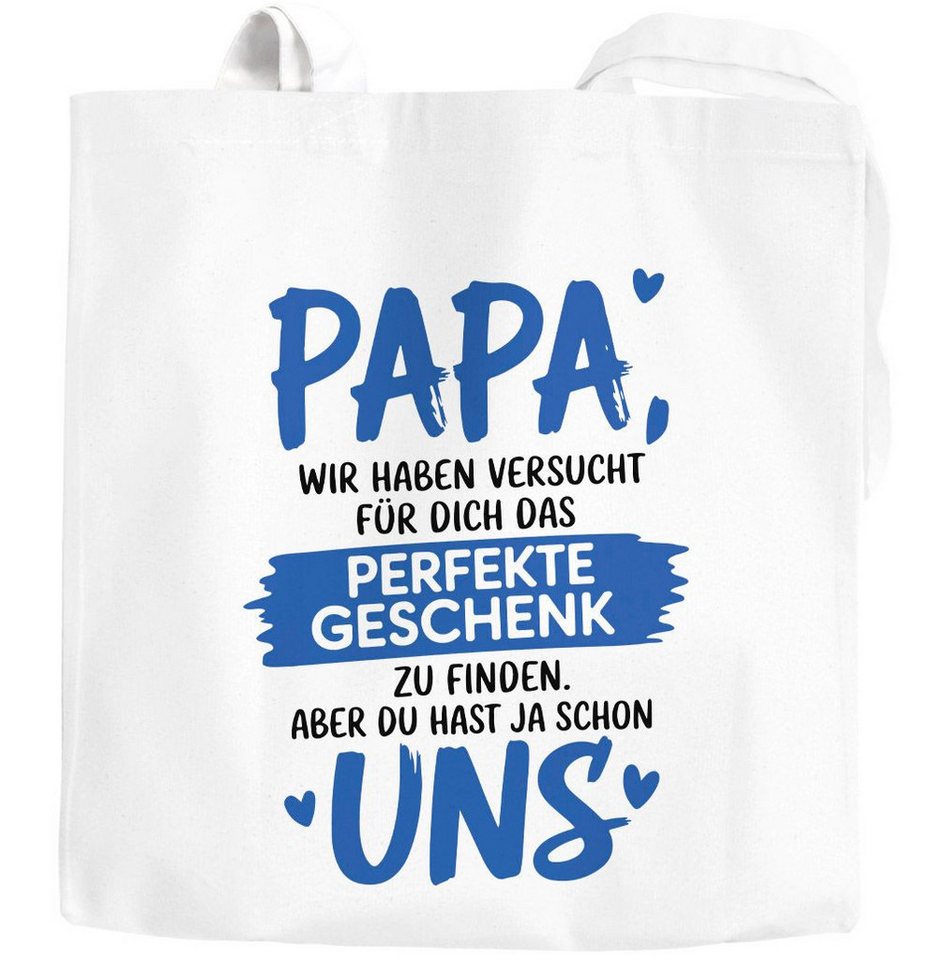 MoonWorks Einkaufsshopper Jutebeutel Spruch Lustig Geschenk finden Papa, Opa, Bonus Papa von MoonWorks