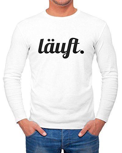 MoonWorks Herren Long-Sleeve läuft Langarm-Shirt weiß XL von MoonWorks