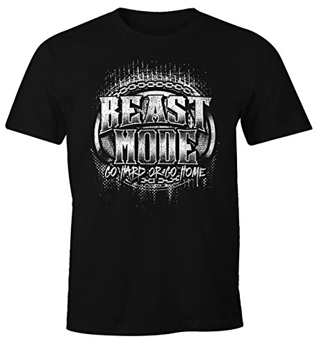 MoonWorks Herren T-Shirt Beast Mode schwarz S MoonWorks Herren T-Shirt Beast Mode schwarz S von MoonWorks