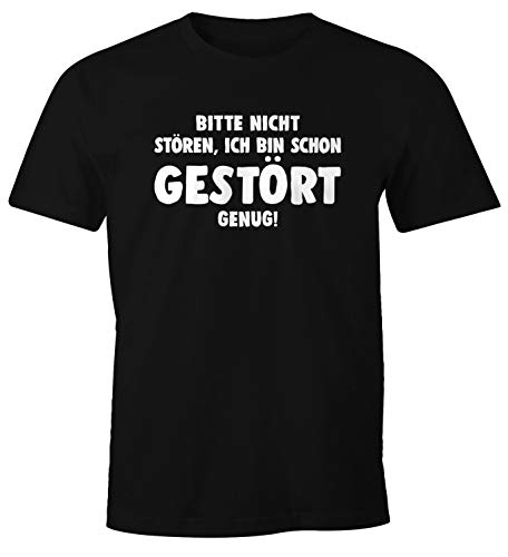 MoonWorks Herren T-Shirt Bitte Nicht stören ich Bin Schon gestört genug Spruch Sprüche Fun-Shirt schwarz 3XL MoonWorks Herren T-Shirt Bitte Nicht stören ich Bin Schon gestört genug Spruch Sprüche Fun-Shirt schwarz 3XL von MoonWorks