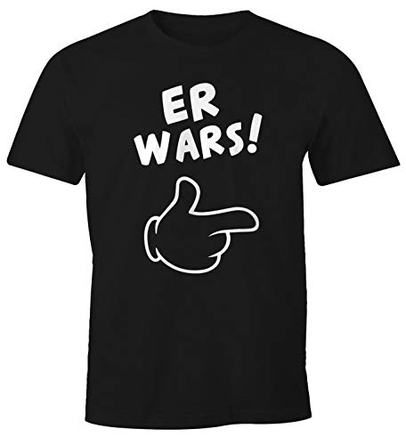 MoonWorks Herren T-Shirt Er Wars Spruch Comic Hand Fun-Shirt schwarz 4XL von MoonWorks