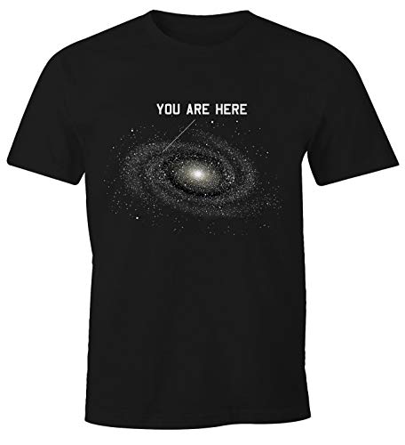 MoonWorks Herren T-Shirt Galaxy Shirt You Are here Fun-Shirt schwarz 3XL MoonWorks Herren T-Shirt Galaxy Shirt You Are here Fun-Shirt schwarz 3XL von MoonWorks