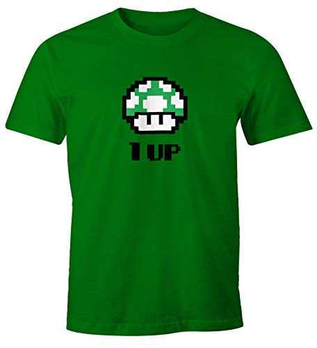MoonWorks Herren T-Shirt Geburtstag Retro Pixel-Pilz 1-Up-Pilz Level-Up Gaming Konsole 90er Fun-Shirt grün XXL MoonWorks Herren T-Shirt Geburtstag Retro Pixel-Pilz 1-Up-Pilz Level-Up Gaming Konsole 90er Fun-Shirt grün XXL von MoonWorks