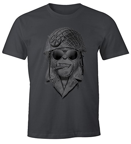 MoonWorks Herren T-Shirt Gorilla Helmet Fun-Shirt dunkelgrau XXL MoonWorks Herren T-Shirt Gorilla Helmet Fun-Shirt dunkelgrau XXL von MoonWorks