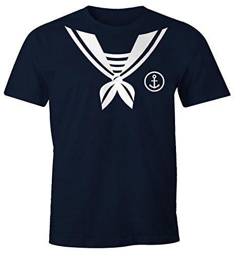 MoonWorks Herren T-Shirt Matrose Sailor Fasching Fasching-Shirt Fun-Shirt Karneval Fastnacht Navy 4XL MoonWorks Herren T-Shirt Matrose Sailor Fasching Fasching-Shirt Fun-Shirt Karneval Fastnacht Navy 4XL von MoonWorks