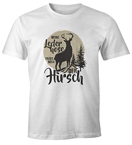 MoonWorks Herren T-Shirt Meine Lederhose trägt noch der Hirsch lustig Fun-Shirt weiß XL MoonWorks Herren T-Shirt Meine Lederhose trägt noch der Hirsch lustig Fun-Shirt weiß XL von MoonWorks